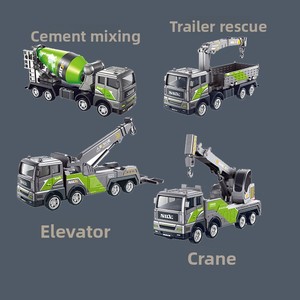 Modellino Statico di Camion Escavatore in Plastica <span class=keywords><strong>Scala</strong></span> <span class=keywords><strong>1</strong></span>:50, Veicolo da Costruzione in PVC, Giocattoli Die-cast, Regali per Bambini - Product Image 2