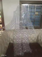 Ensemble de combinaison gonflable transparente en PVC Beile, veste et pantalon gonflables pour affichage publicitaire