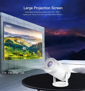 Proyector Inteligente MG50 Android 11 8GB 1GB WiFi6 LED de Tiro Corto <span class=keywords><strong>Mini</strong></span> 4K 300 Lúmenes para Cine en Casa Portátil al Aire Libre - Product Image 5