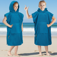 Robe longue imperméable d'été BKD personnalisée pour enfants, poncho de surf, serviette de plage, manteau, serviette de bain tissée portable pour adolescents