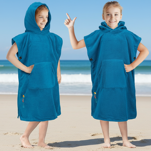 BKD - <span class=keywords><strong>Bata</strong></span> de Baño <span class=keywords><strong>Infantil</strong></span> Personalizada de Verano, Poncho de Surf, Toalla de Playa para Niños, Abrigo para Adolescentes, Toalla de Microfibra con Capucha - Product Image 2