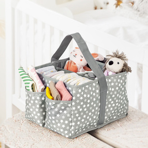 Grand organisateur portable de pépinière au design personnalisé, panier à couches pour bébé, <span class=keywords><strong>rangement</strong></span> pour sacs de maman - Product Image 1