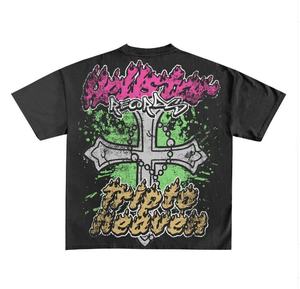 Nuevo, 100% Algodón, Alta Calidad, Estilo Oversize <span class=keywords><strong>Vintage</strong></span>, Hombros Caídos, Streetwear, Lavado Ácido, Tejido, Impresión DTG, Diseño Gráfico Ecológico - Product Image 5