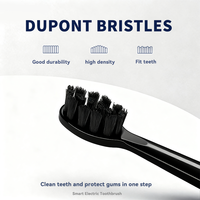 Brosse à dents électrique intelligente personnalisée avec logo OEM, 4 modes de nettoyage, avec poils Dupont, brosse à dents sonique pour marque