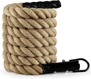Corde d'entraînement extrême en sisal NOVISON de première qualité, épaisse et robuste, 3-15 kg, pour la musculation et l'entraînement avec les cordes de combat - Product Image 3