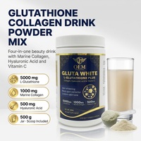 Poudre de boisson au collagène L-Glutathion avec acide hyaluronique et vitamine C 500g – Complément beauté – Fabrication OEM