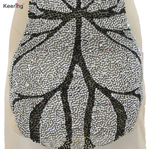 Nouvelles Appliques Papillon et Manteau de Nuit <span class=keywords><strong>en</strong></span> Strass pour Robes WDP-616 <span class=keywords><strong>J</strong></span> - Product Image 5
