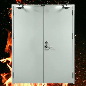 Chất lượng cao 120 phút chống cháy thép cửa kính cao cấp chống cháy nội bộ cửa Xây Dựng Thương mại cho trường học hiện đại - Product Image 2