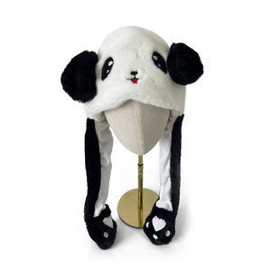 لعبة أفخم تفاعلية الباندا قبعة ترفرف الأذنين ، لطيف مضحك زي حيوان قبعة صغيرة - Product Image 3