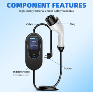 Chargeur de <span class=keywords><strong>voiture</strong></span> portable domestique GB/T 3,5 kW 16A 7 kW 32A certifié CE 62752, prise de courant personnalisable, station de recharge électrique - Product Image 1