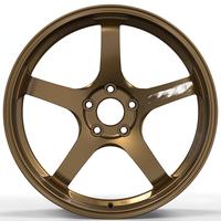 عجلات JDM مطروقة مقاس 5x114.3 بوصة 18 و19 و20 لسيارات هوندا سيفيك وS2000 وتيسلا موديل 3 وإنفينيتي G35 وG37 وQ50 وهيونداي فيلوستر N، جنوط برونزية