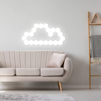 TAIKOO Creative Moderne Blanc LED Veilleuse Intelligente Amovible Quantique Modulaire Tactile Hexagone Géométrie Épissage Nid D'abeille Plug-In