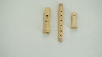 Aiersi Brand Chinese Dizi Wooden Music Instruments Maple 3 Piece Soprano Recorder Flute German Style in Stock