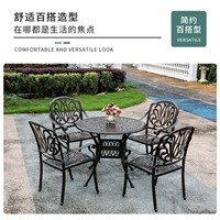 Ensembles de tables et chaises de patio extérieurs pour balcon, jardin, terrasse - Cadre en acier inoxydable, mobilier de loisirs multifonctionnel