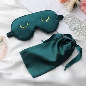 Carino Raso di Seta Blindfold di Sonno Maschera per Gli Occhi con il Sacchetto per <span class=keywords><strong>Sacco</strong></span> A Pelo - Product Image 4