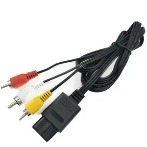 6ft/1.8M Audio Video Av-kabel Naar Rca Voor Nintendo Gamecube Ngc Voor N64 Voor Snes av Kabel