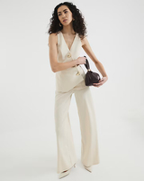 Gilet asymétrique sur mesure, débardeur hybride grande taille, long, infroissable, respirant, décontracté, sexy, pour femmes, OEM ODM, vêtements féminins