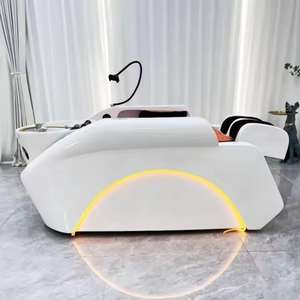 AY Best Head Spa Shampoo Bed With Salon Sink Electric Back Rest Shampoo Bed Circulation Water With Bed Head Steam - Product Image 4