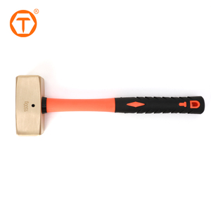 Explosion Proof Fiber <strong>Handle</strong> Stone Hammer German Type <strong>Non</strong> <strong>Sparking</strong> Tools Sledge Hammer - Product Image 2