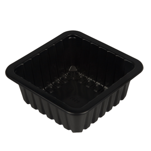 Plastic Containers Affordable and Reliable Disposable Black Food Cake Box Provided Plastic Food Food Storage Box Grain Candy Jar