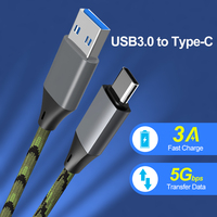 Kabel USB Type-C 3A Baru untuk iPhone 15 dengan Transfer Data 5Gbps Pengisian Cepat dan Pelindung Jalinan Nilon