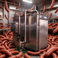 Fumoir Vertical Électrique Industriel Automatique Commercial pour Viande et Poisson, Four à Fumer la Viande 50kg