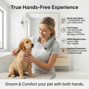 Accesoire 360 Adjustable Quiet Portable Dog Grooming <b>Dryer</b> Neck Mount with Plug Customize - Product Image 4
