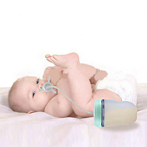 Biberons en silicone 100 % alimentaire pour bébés, sans BPA, mains libres, pour nouveau-nés avec <span class=keywords><strong>tétine</strong></span> souple – Vente en gros - Product Image 2