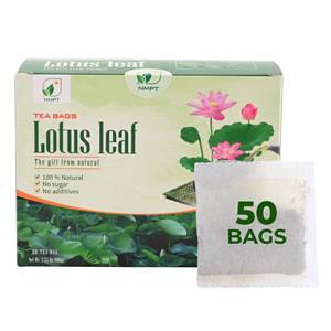 OEM/ODM 20 boîtes MOQ 100g Thé aux feuilles de lotus 100% pur de qualité supérieure 2g par sachet favorisant un meilleur sommeil Thé santé brut du Vietnam - Product Image 6