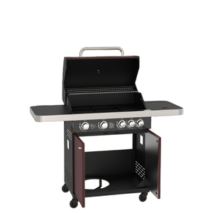 <span class=keywords><strong>Barbecue</strong></span> au <span class=keywords><strong>gaz</strong></span> propane commercial à 4 brûleurs, moderne, portable, chariot de cuisine extérieur, commande tactile intérieure, allumage automatique, sécurité de la flamme - Product Image 5