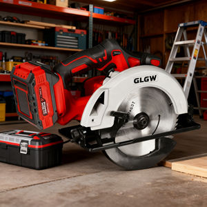 <span class=keywords><strong>เลื่อย</strong></span><span class=keywords><strong>วงเดือน</strong></span>ไร้สาย GLGW อุปกรณ์ช่างไม้ 185 มม. 190 มม. แบบไร้แปรงถ่าน 20 โวลต์ <span class=keywords><strong>เลื่อย</strong></span>มือสำหรับงานไม้ - Product Image 4