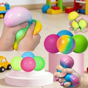 Wholesale Logo Pu Foam <b>Squeeze</b> Fidget Stress <b>Ball</b> Toy Soft Decompression Relief Color Custom Size Promotional - Product Image 3