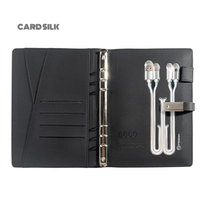 Journal de charge CARDSILK avec personnalisation du logo, idéal pour les coffrets cadeaux pour hommes et le branding, produits tendance 2025, agenda intelligent à feuilles mobiles