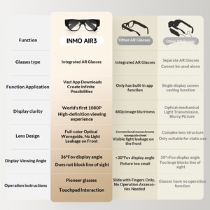 <span class=keywords><strong>Gafas</strong></span> AR Inteligentes, Binoculares a Todo Color, Pantalla <span class=keywords><strong>de</strong></span> Guía <span class=keywords><strong>de</strong></span> Ondas 1080P, Frecuencia <span class=keywords><strong>de</strong></span> Actualización <span class=keywords><strong>de</strong></span> 120Hz, Seguimiento 3DoF, <span class=keywords><strong>Gafas</strong></span> con Cámara - Product Image 2