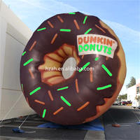 Modèle géant de beignets gonflables publicitaires Anneau de beignet gonflable avec logo