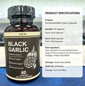Service Personnalisé 60 Capsules d'<span class=keywords><strong>ail</strong></span> <span class=keywords><strong>noir</strong></span> pour le soutien immunitaire et la santé quotidienne - Complément alimentaire - Product Image 5