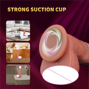 Heetverkopende XLN merk elektrische vibrerende <span class=keywords><strong>dildo</strong></span> met stotende functie, vloeibaar siliconen, waterdicht, CE-gecertificeerd, 423g gewicht, seksspeeltjes voor volwassenen - Product Image 3