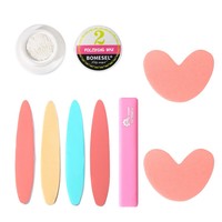 Ensemble de cire à polir les ongles japonaise, Kit de manucure, soin des ongles à domicile pour débutants, Kit de polissage naturel des ongles, outils de soin des ongles