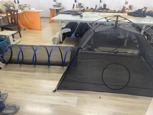 Lều Chơi Mèo Di Động Tùy Chỉnh Lưới Nhìn Bật Lên Ngoài Trời Đường Hầm Lều Chơi Cho Mèo - Product Image 3