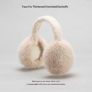 Fashionable Folding <b>Earmuffs</b> For <b>Women</b> Warm And Anti-Freezing Cute Plush <b>Earmuffs</b> Wholesale - Product Image 2