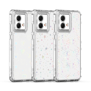 Funda Protectora Personalizada para Teléfono Motorola <span class=keywords><strong>Moto</strong></span> G84 5G, Diseño de Patrón Grabado con Láser, 360 Grados, Brillante, con Purpurina - Product Image 1