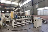 Ligne de production de papier toilette automatique respectueuse de l'environnement 240 m/min, machine de rembobinage et de perforation avec emballage de rouleaux de papier