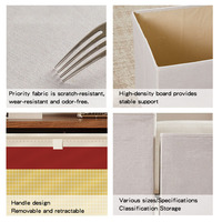 Boîte de rangement pliable en tissu pour jouets de bébé, organisateur mignon pour enfants, gain de place, vente en gros