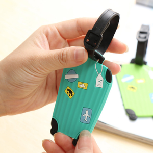 OEM Groothandel Zachte PVC Rubber Op Maat Verpakte Transparante Kofferslabel PVC voor Kinderen Schooltas Schildpad - Product Image 5