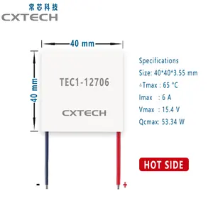 TEC1-12706 dispositivo di raffreddamento termoelettrico Peltier 12V refrigerazione a semiconduttore TEC112706 modulo Peltier TEC