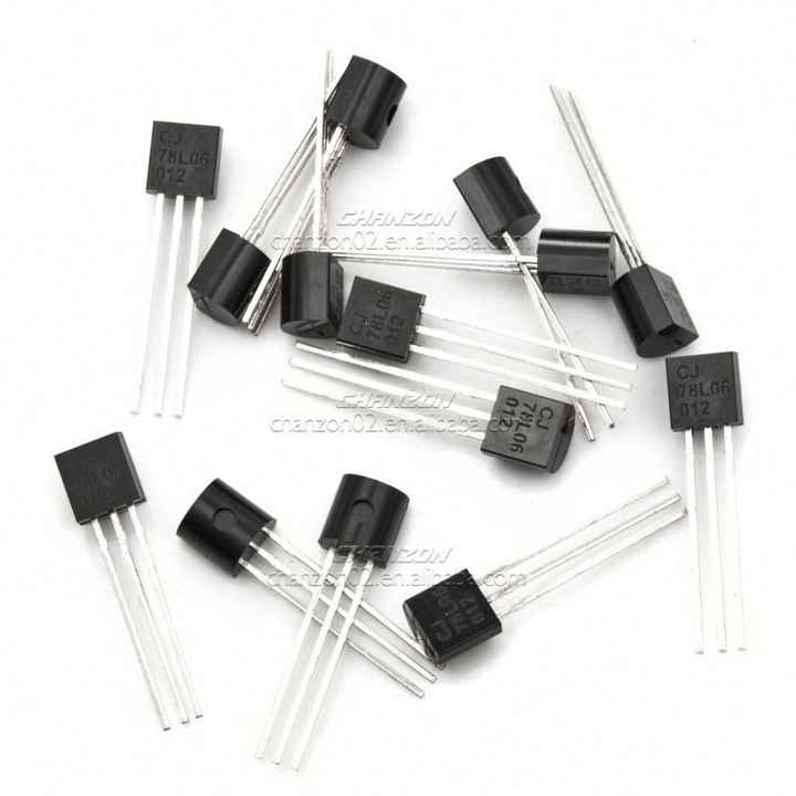 QUARKZMAN 50Pcs Kit Transistor 78L06, +6V 100mA Regolatore Di
