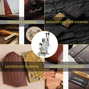 Gold Foil Printing Machine Digital Embossing Machine PU and Paper Manual Hot Stamping Machine Cap <b>Leather</b> Bag - Product Image 2