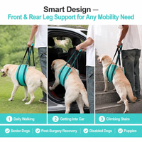 Harnais de levage pour chien, réglable, avec sangle de soutien, réfléchissant, respirant, doublure en polaire Sherpa, harnais de rééducation pour chiens âgés ou blessés