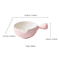 Vente en gros de bol à matcha en céramique de porcelaine texturée avec logo personnalisé fabriqué à la main avec poignée pour accessoires de café et de thé