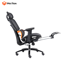 Chaise de jeu pour ordinateur Meetion CHR32, vente en gros, chaise de bureau pour joueur de PC, style course, ergonomique, confortable, pivotante, pour joueur